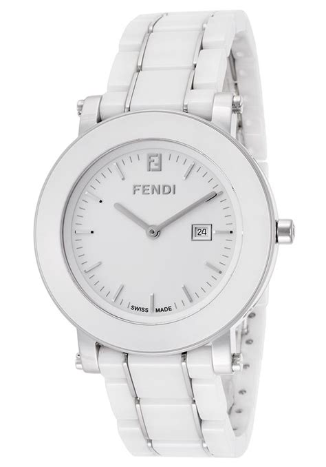 white ceramic fendi watch|Fendi female watches.